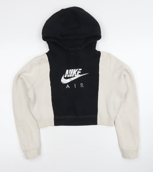 Womens UK S Regular Nike Multicoloured Pullover Hoodie