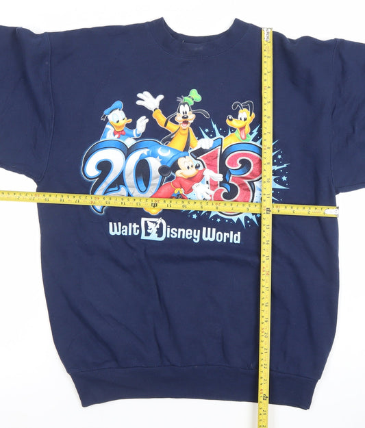 Hanes Men's Blue Walt Disney World 2013 Pullover Sweatshirt S