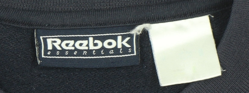 Reebok Mens Blue Crew Neck Pullover Sweatshirt L