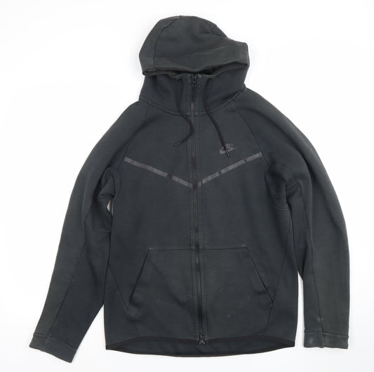 Mens UK S Regular Nike Black Full Zip Hoodie