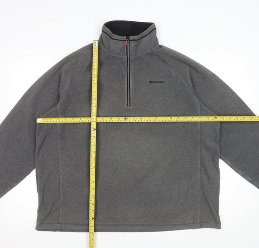 Craghoppers Men's Grey XL Fleece 1/2 Zip Pullover Sweatshirt