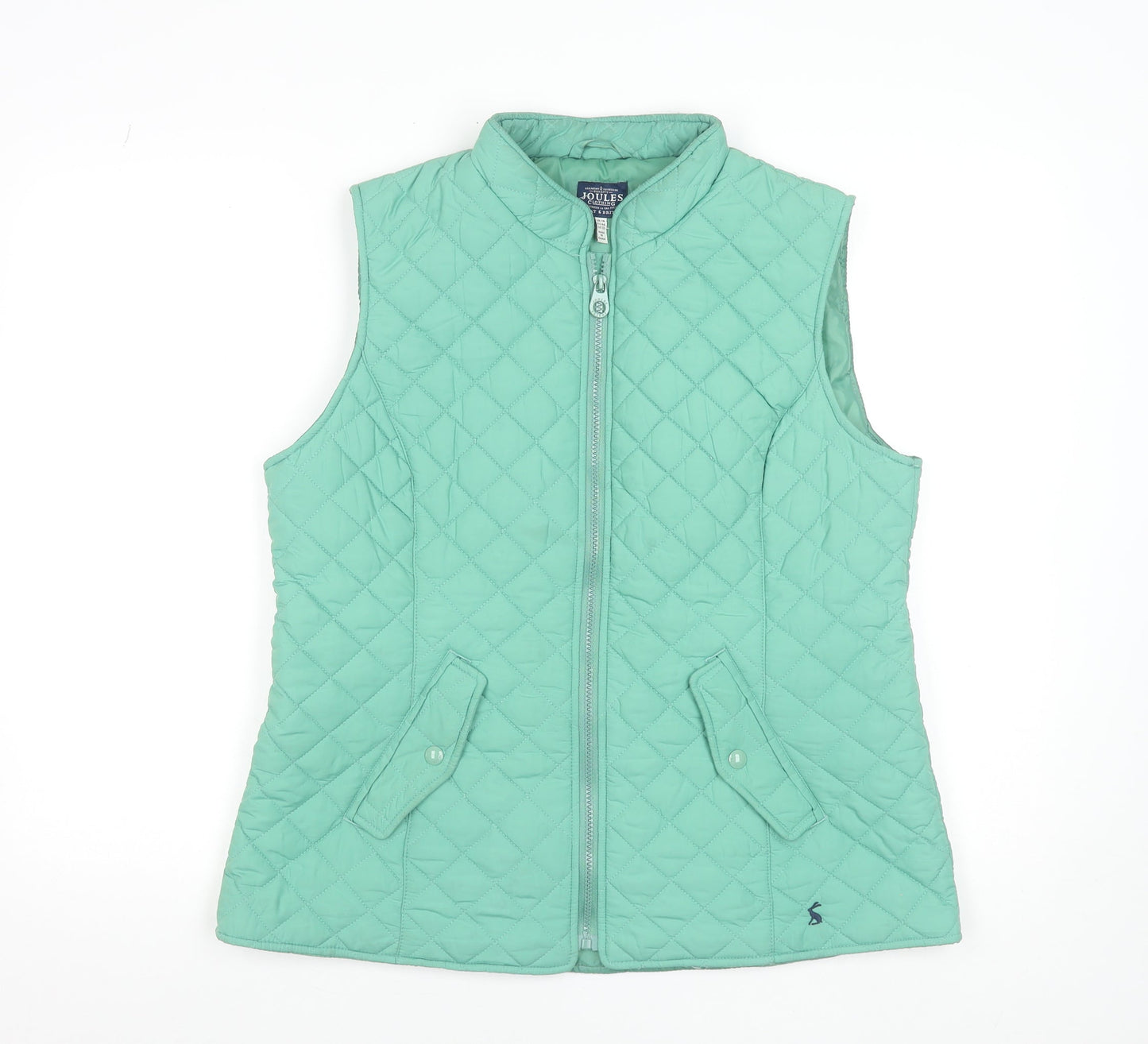Joules Womens Green Quilted Waistcoat Gilet Size 16 Regular