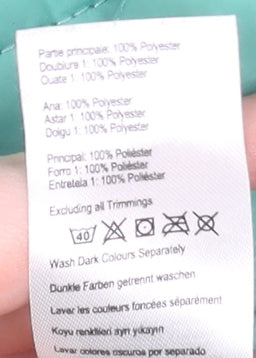 Joules Womens Green Quilted Waistcoat Gilet Size 16 Regular