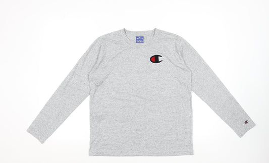 Womens UK Size XS Champion Grey Cotton Blend T-Shirt