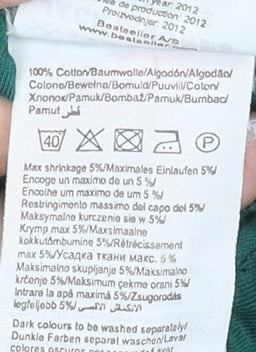 Jack & Jones Men’s Green Quilted Full Zip Hoodie XL Cotton