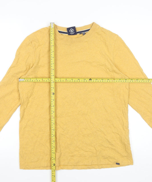 Superdry Women’s Yellow Organic Cotton Long Sleeve T-Shirt UK 10