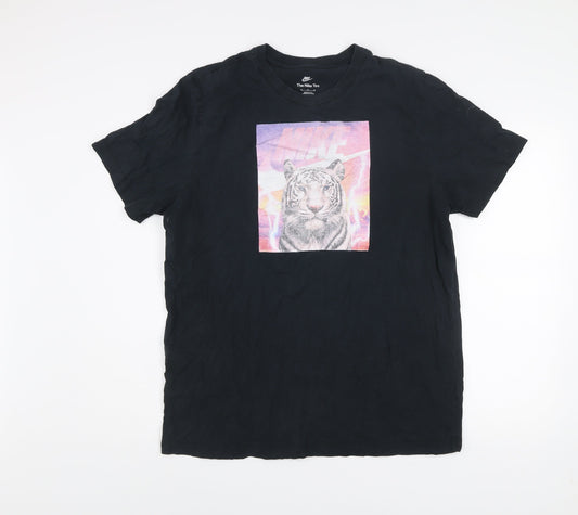 Mens UK Size XL Nike Black Cotton T-Shirt