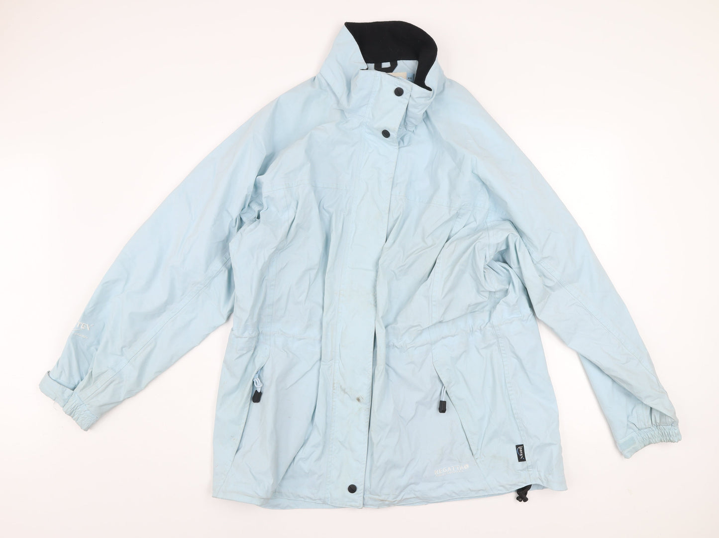 Regatta Women Blue Waterproof Parka Jacket UK 18 Hooded Outdoor Coat