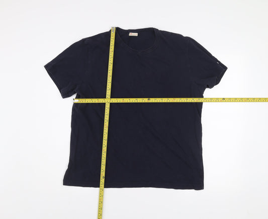 Champion Men's Blue XL Crew Neck Cotton T-Shirt