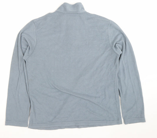Womens UK 12 Regular FILA Blue Pullover Sweatshirt