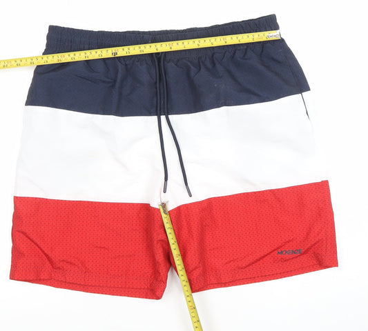 McKenzie Mens Navy White Red Swim Shorts XL Quick Dry Board Style
