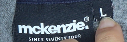 McKenzie Men's Red L Fleece 1/2 Zip Hoodie Sweatshirt