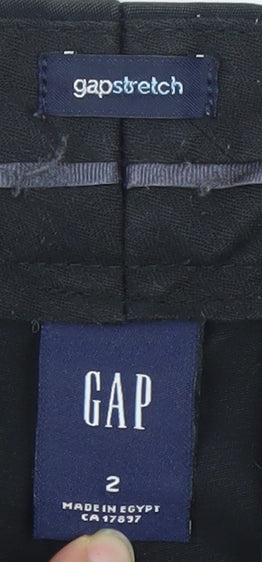 GAP Women’s Black Stretch Chino Trousers Size 6 Slim Fit