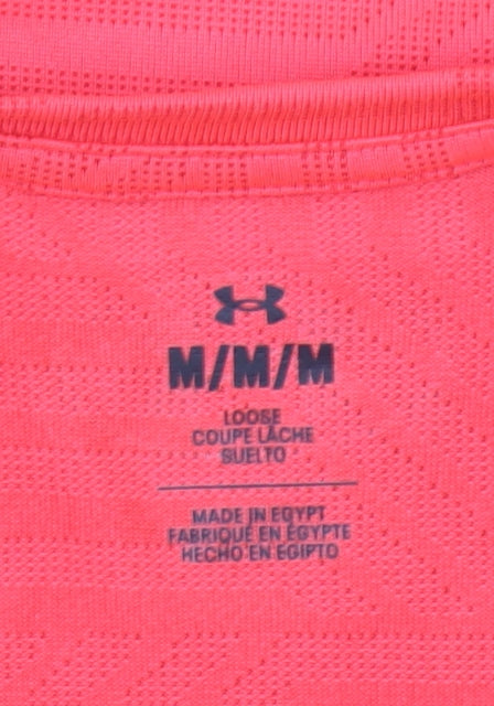 Under Armour Men's Red Short Sleeve Gym T-Shirt Size M