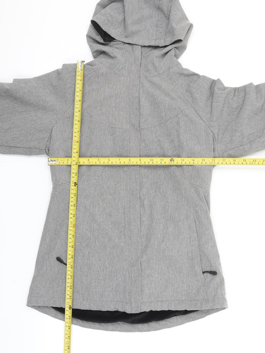 Kirkland Signature Women's Grey Softshell Hooded Jacket Size S