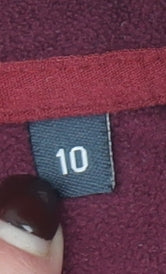 Berghaus Womens Red Fleece Full Zip Jacket Size 10 Outdoor