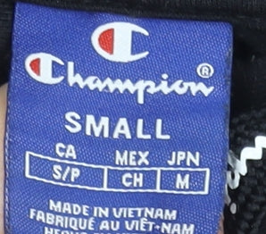 Mens UK S Regular Champion Black Pullover Hoodie