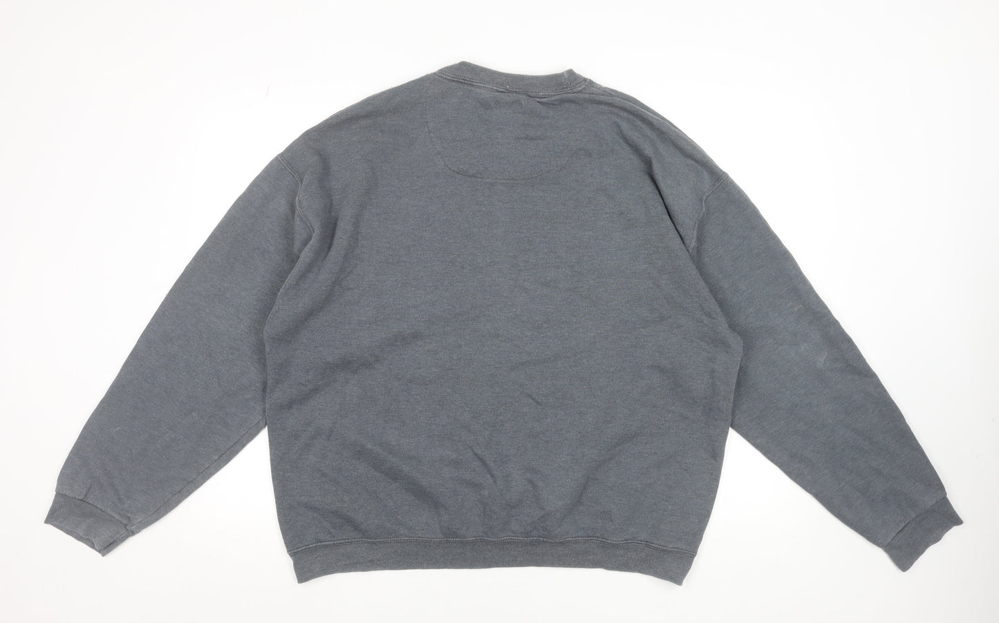 Champion Men's Grey Pullover Sweatshirt Size M Crew Neck Logo