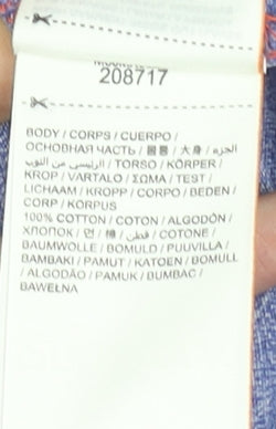 Superdry Men's Blue Sleeveless Crew Neck Cotton T-Shirt Size L