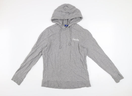 Mens UK M Regular JACK & JONES Grey Pullover Hoodie