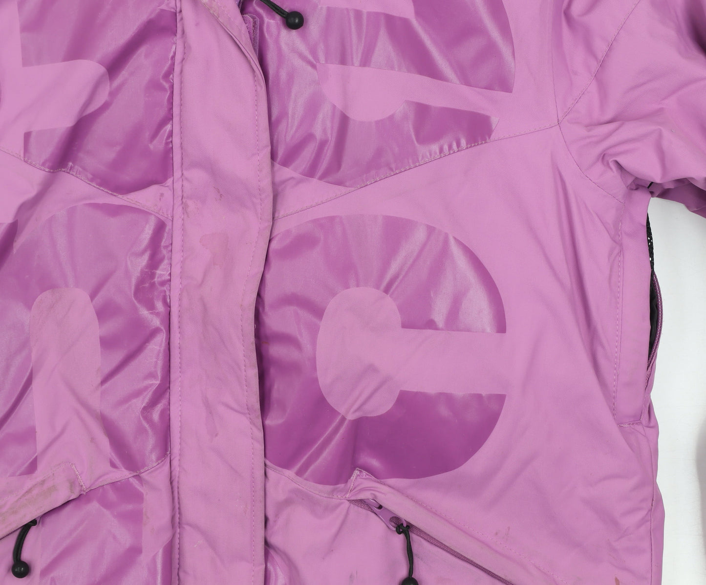 Bench Womens Pink Hooded Puffer Jacket Size S Winter Casual Coat