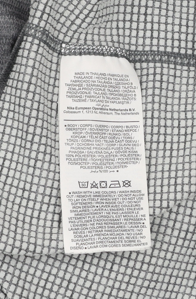 Nike Men's Grey Dri-FIT Running 1/2 Zip Athletic Sweatshirt M