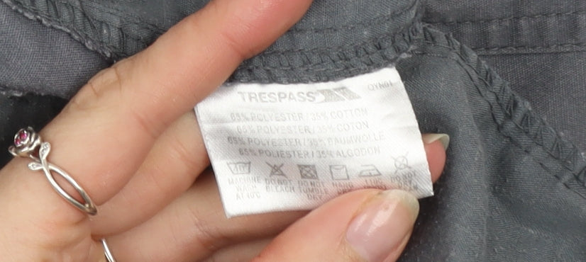 Trespass Mens Grey Cargo Trousers M Regular Fit Outdoor Pants