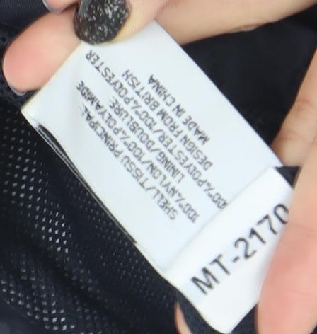 Superdry Women Black Large Double Black Label Full Zip Jacket