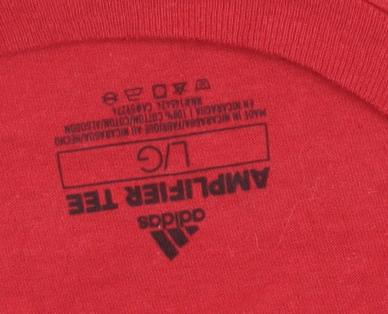 Adidas Men's Red Game On SJU 2019 Graphic T-Shirt Size L