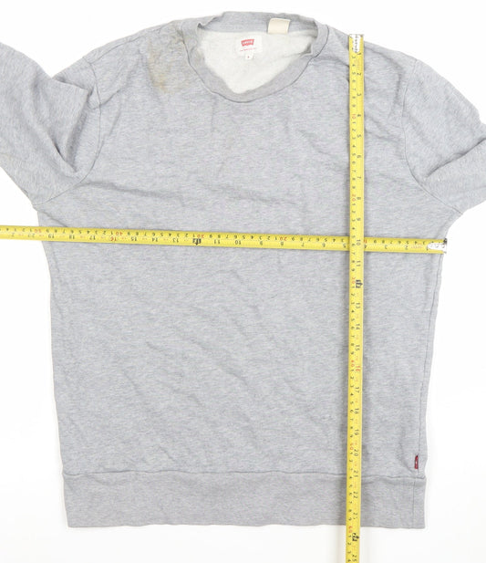Mens UK S Regular Levi's Grey Pullover Sweatshirt