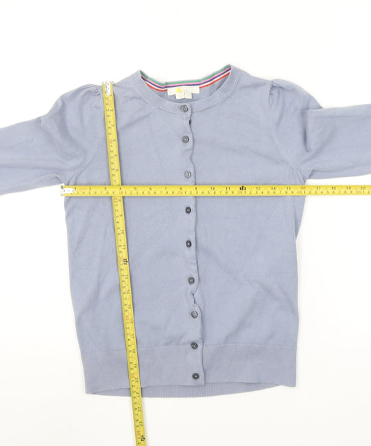 Boden Women Blue Cotton Knit Button Cardigan Size S