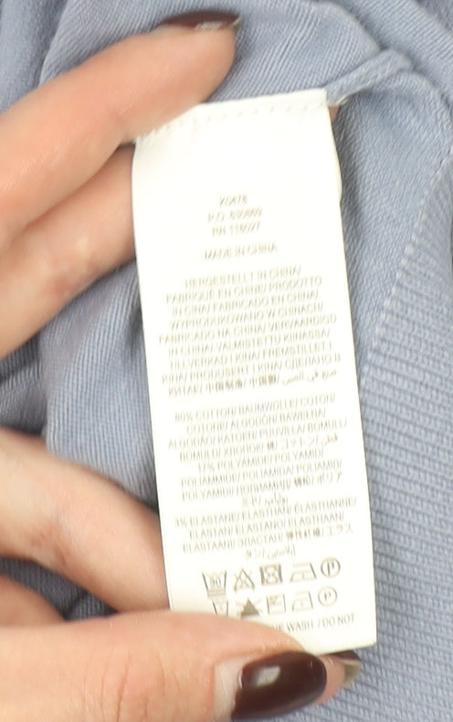 Boden Women Blue Cotton Knit Button Cardigan Size S