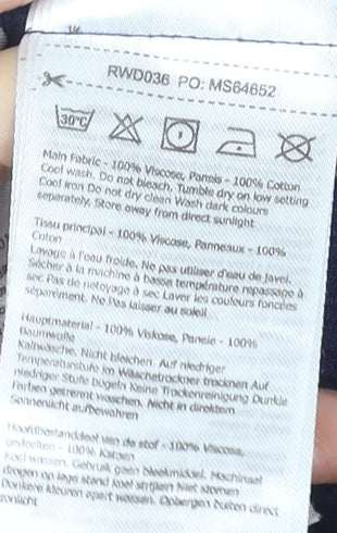 Regatta Womens Blue Short Sleeve Embroidered Shift Dress Size 14