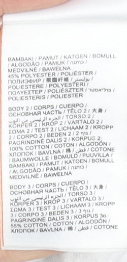 Superdry Women's Grey Colourblock Logo T-Shirt Size 8