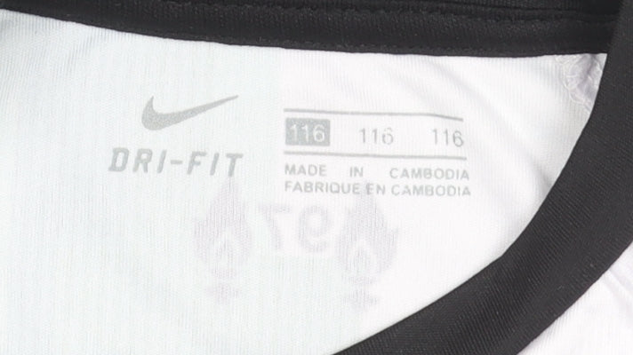 Nike Boys White Liverpool FC M. Salah 6 Years Football Jersey Shirt