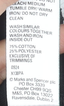 Additional view of Marks & Spencer girls’ black full zip hoodie 13-14 years cotton blend