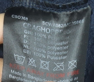 Craghoppers Womens Navy Fleece Pullover Sweatshirt UK 20 1/2 Zip