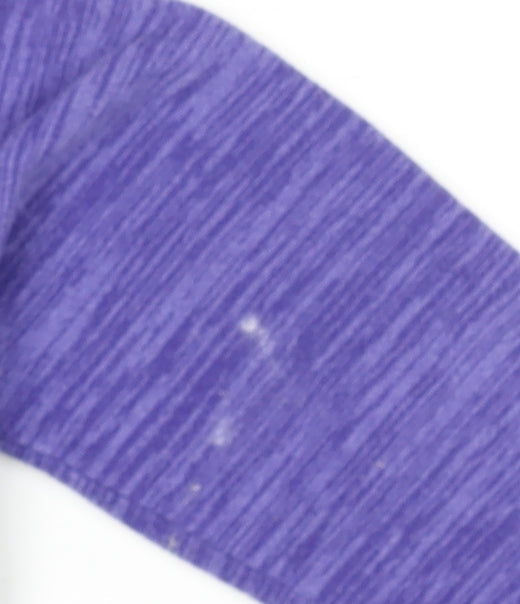 Mountain Warehouse Girls Purple Hooded Zip Fleece Jacket 9-10 Years
