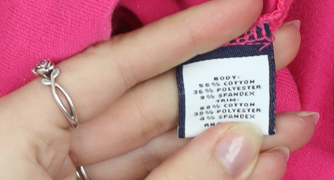 Fila Sport Women’s Pink Full Zip Hoodie Size M Cotton Blend