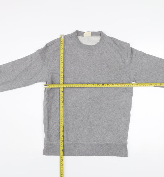 Marks and Spencer Men's Grey Small Crew Neck Pullover Sweatshirt
