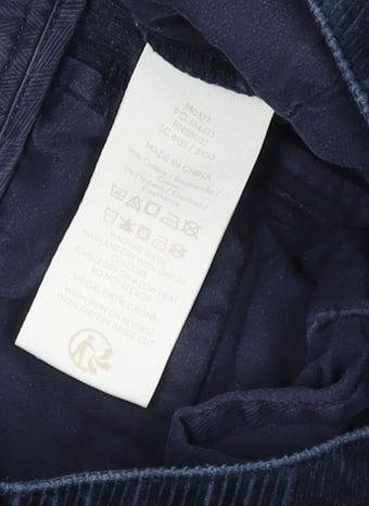 Boden Men's Blue Corduroy Regular Fit Chino Trousers W32 L34