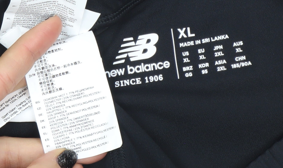 New Balance Womens Black XL Quick Dry Running Leggings