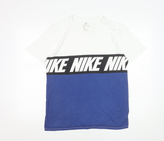 Mens UK Size L Nike Multicoloured Cotton T-Shirt