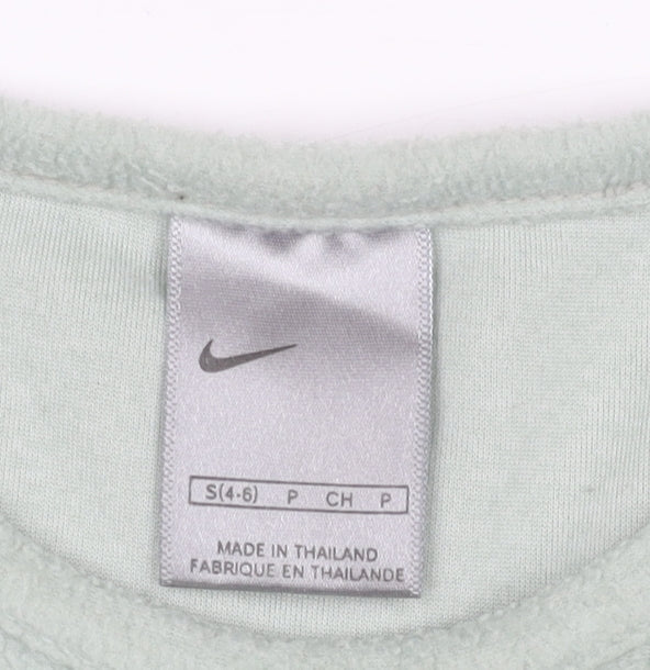 Nike Women Green Fleece Pullover Sweatshirt Size S