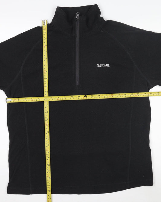 Regatta Men's Black XL 1/4 Zip Fleece Pullover Sweatshirt