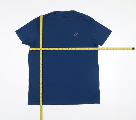 Asics Men’s Blue XL MotionDry Active T-Shirt Lightweight Gym Top