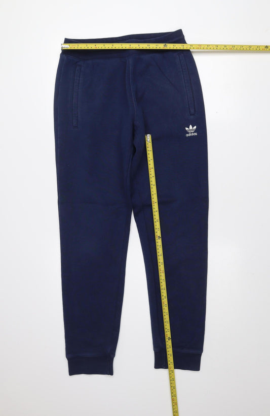 Adidas Men's Blue Jogger Sweatpants Tapered Fit Size M