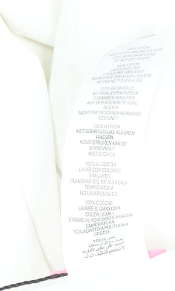 Additional view of I Saw It First Women’s White T-Shirt Dress, size S, Graphic Cotton Summer