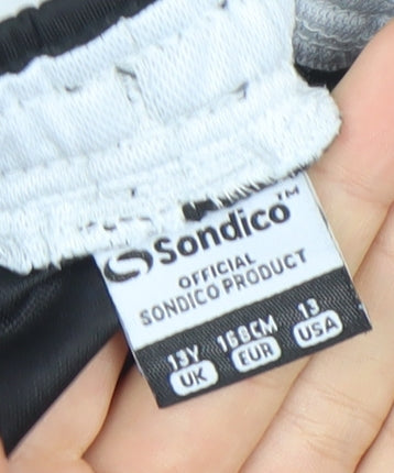 Sondico Boys Black 13 Years Track Pants Elastic Waist Football Joggers