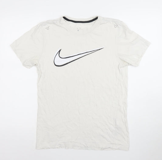 Mens UK Size M Nike White Cotton T-Shirt